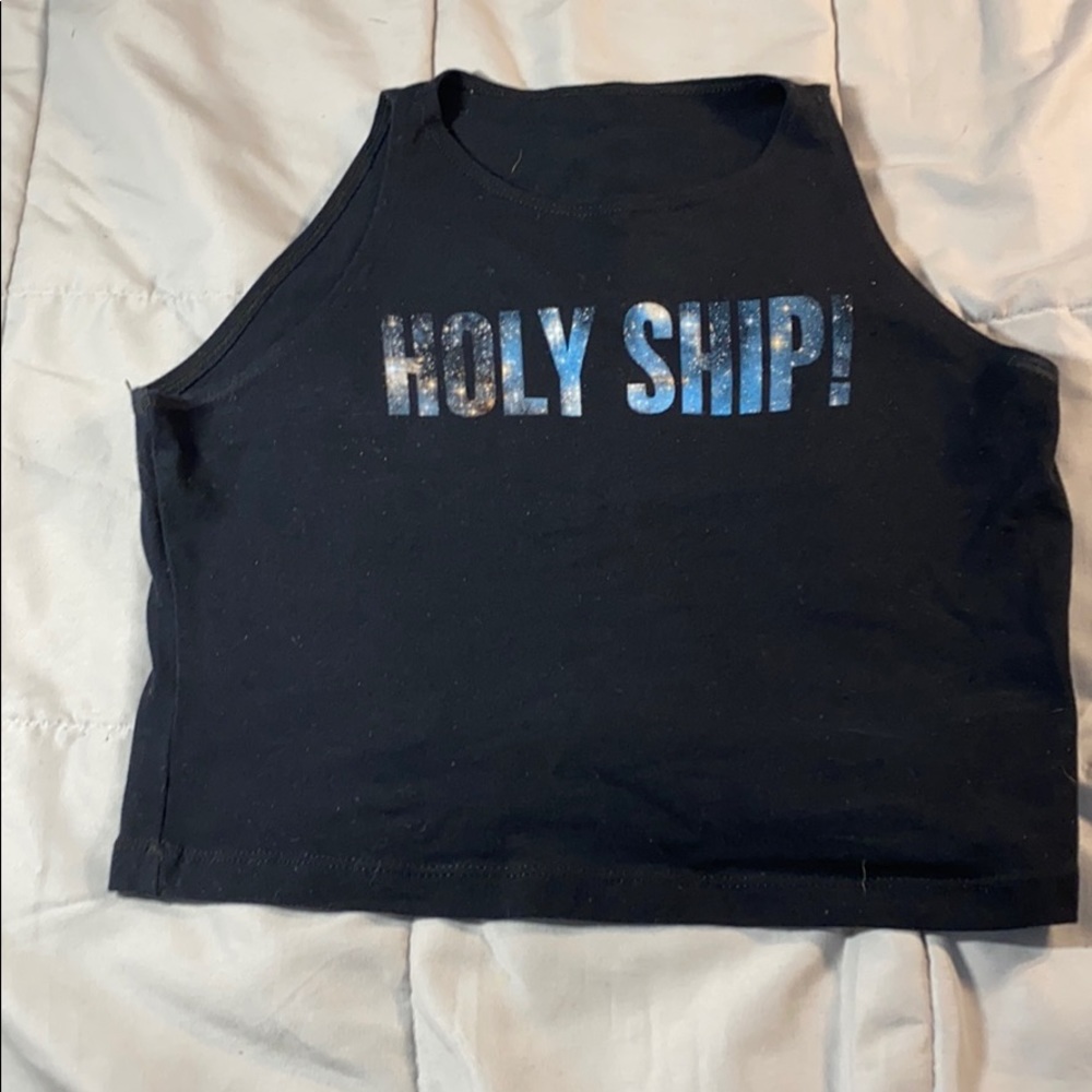 American Apparel Holy Ship Crop Top Tank (Large)